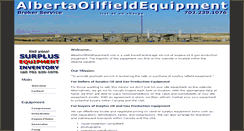 Desktop Screenshot of albertaoilfieldequipment.com