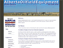 Tablet Screenshot of albertaoilfieldequipment.com